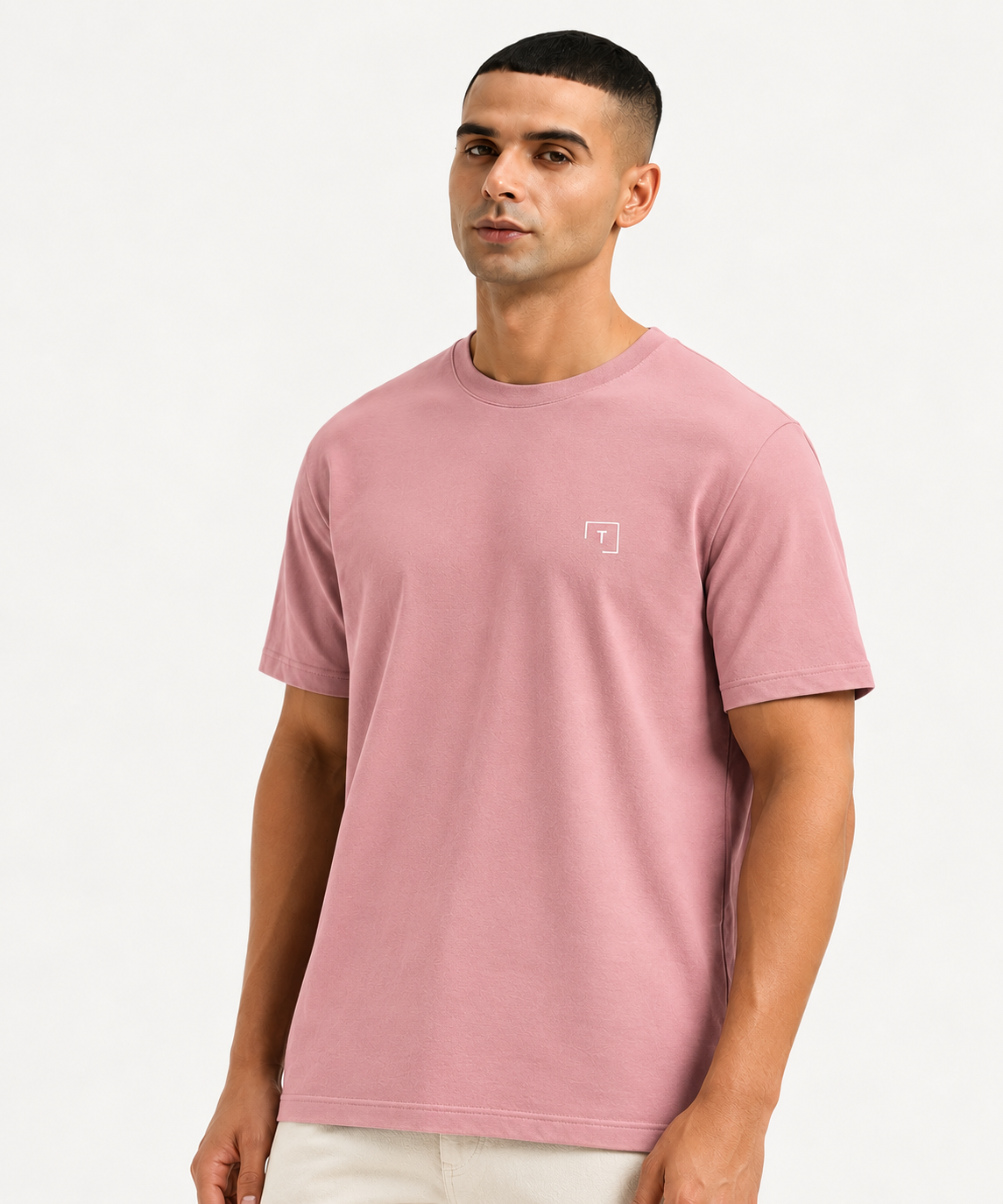 Men's Solid Crew Neck T-shirt